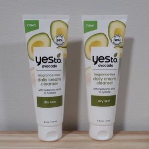 $5 Yes To AVOCADO Daily Cream Cleanser for Dry Skin 4 fl oz, x2 Tubes